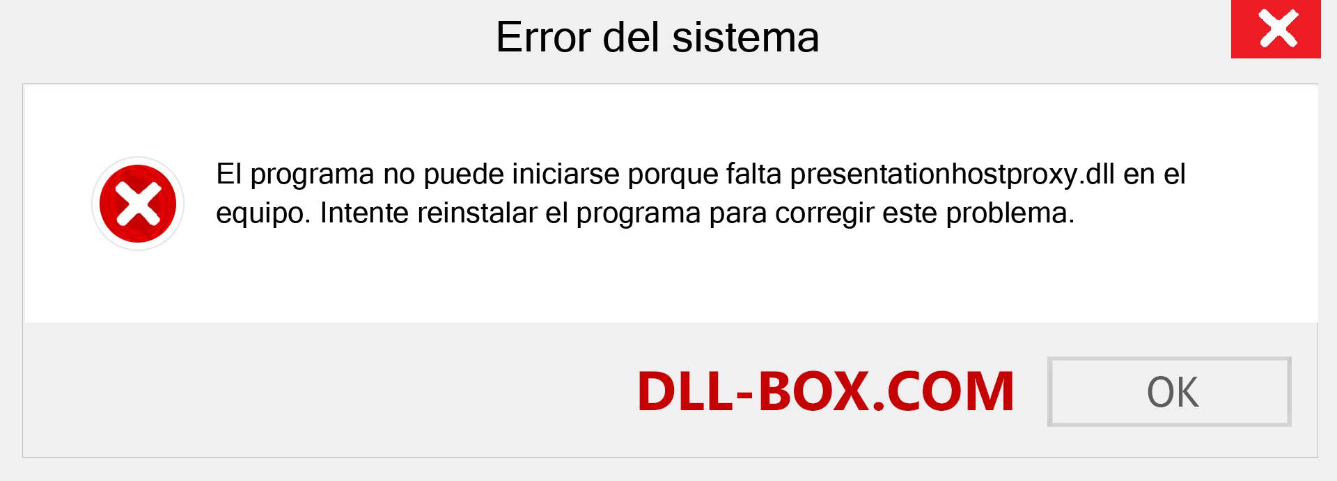 ¿Falta el archivo presentationhostproxy.dll ?. Descargar para Windows 7, 8, 10 - Corregir presentationhostproxy dll Missing Error en Windows, fotos, imágenes